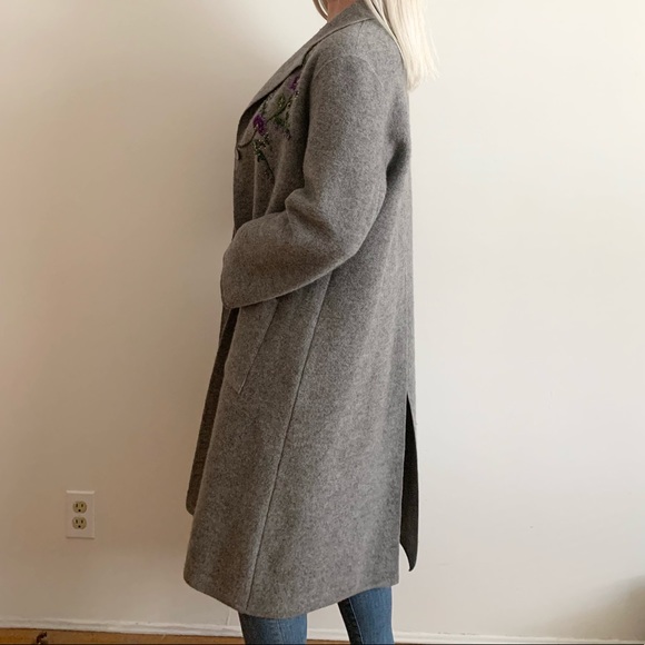 SOLD!Vintage Rickie Freeman for Teri Jon Grey Coat - Picture 4 of 14